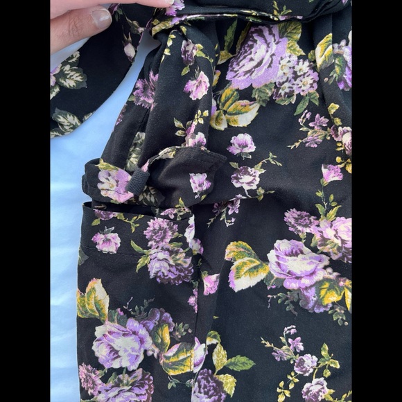 Floral Black Jumpsuit - Picture 10 of 14